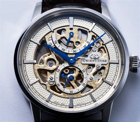 orient skeleton watch.